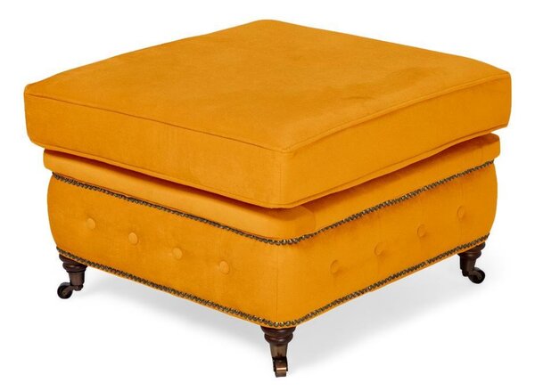 Табуретка Chesterfield в цвят жълто, 75х70х45 см