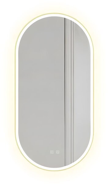 Огледало LED OVL 50x100cm Gold