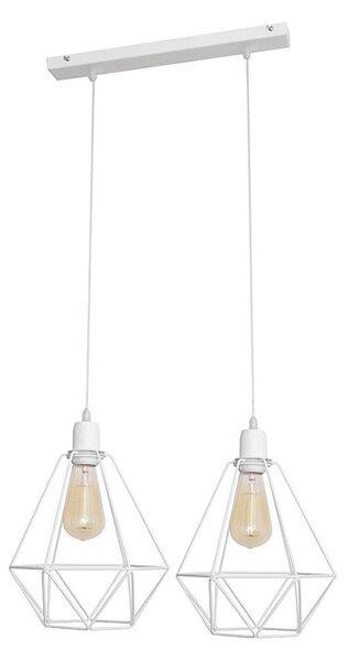 Полилей KARO 2xE27/15W/230V бяла