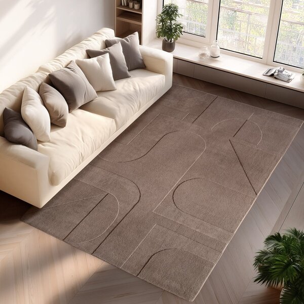 Бежов килим подходящ за пране 80x150 cm Pompei 1614 – Ayyildiz Carpets