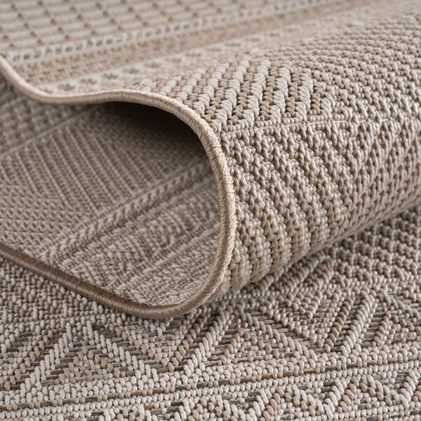 Бежов кръгъл килим за открито и закрито ø 120 cm Desert 1302 – Ayyildiz Carpets