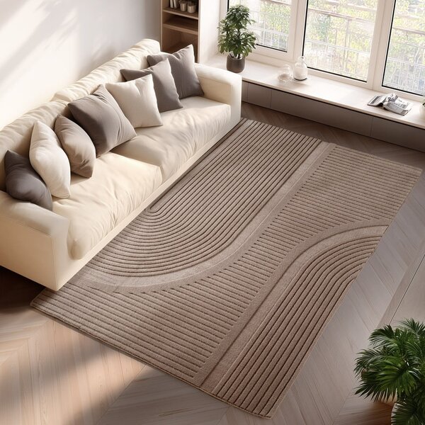 Бежов килим подходящ за пране 120x170 cm Pompei 1612 – Ayyildiz Carpets