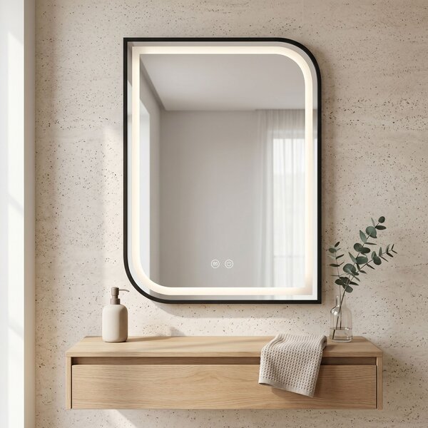 Огледало LED ZONE 80X60 BLACK