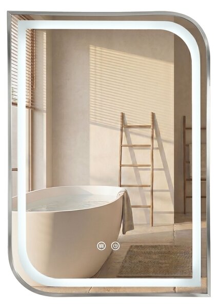 Огледало LED ZONE 70x50 BRUSH NICKEL