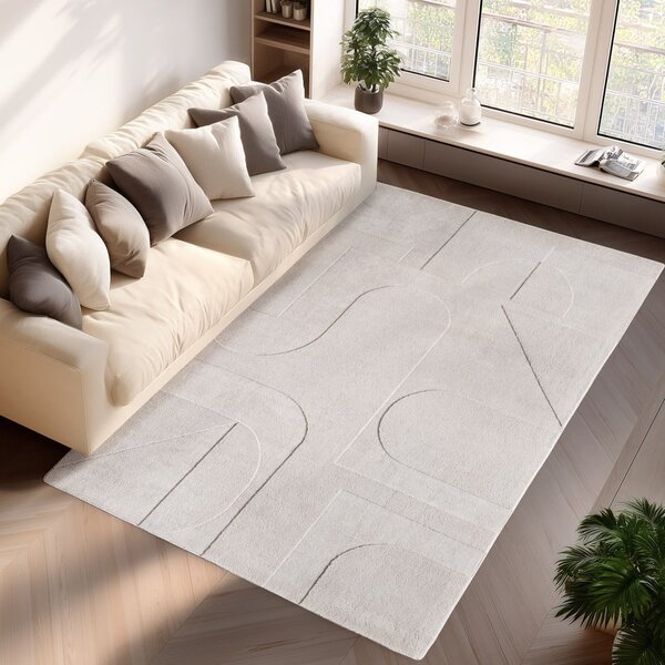 Кремав килим подходящ за пране 120x170 cm Pompei 1614 – Ayyildiz Carpets