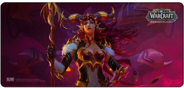 Подложка за мишка Blizzard World Of WarCraft Dragonflight - Alexstrasza XL, гейминг, разноцветна, 900 x 420 x 4 мм