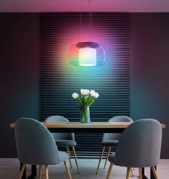 Eglo 99023 - LED RGB Димируем висящ полилей BRIAGLIA-C LED/24,8W/230V