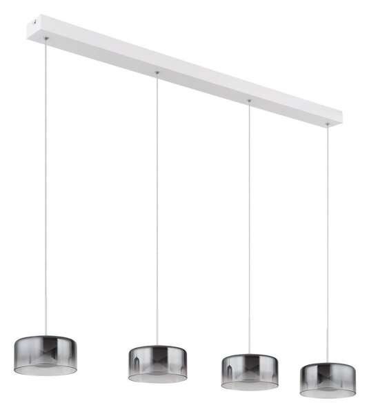 Globo 16024-4WR - LED полилей на кабел BELINDA LED/24W/230V бял/димчат