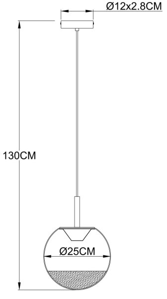Globo 16057H - LED полилей на кабел SEVERIN LED/8W/230V