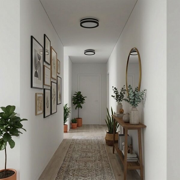 Brilagi - LED плафон NAOMI LED/24W/230V Ø 28,5 cm черен