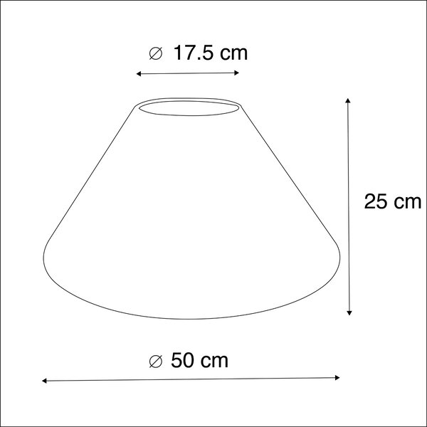 Абажур 50 / 17,5 / 25 бежов