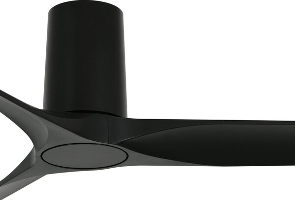 Beacon Lighting тавански вентилатор Londo черен DC мотор 132 см тих, Черен, Дневна/трапезария, Пластмаса, Модерен