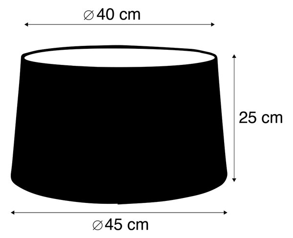 Ленен абажур тъмно 45см