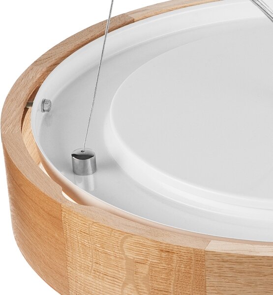 Brilagi - LED RGBW димируем полилей CARVALHO 3xE27/9W/230V Wi-Fi дъб пр. 47,5 см