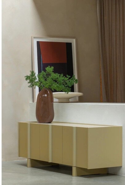 Зелена маса за телевизор от масивен бор 152x53x46 cm Basu – WOOOD