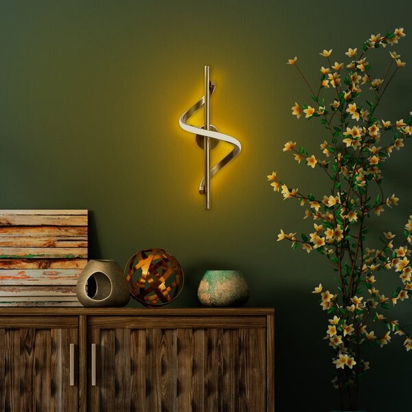 LED стенна лампа в месингов цвят Likma – Opviq lights
