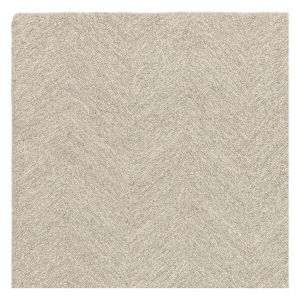 Кремав ръчно изработен килим със смес от вълна 120x170 cm Theodore Chevron – Asiatic Carpets