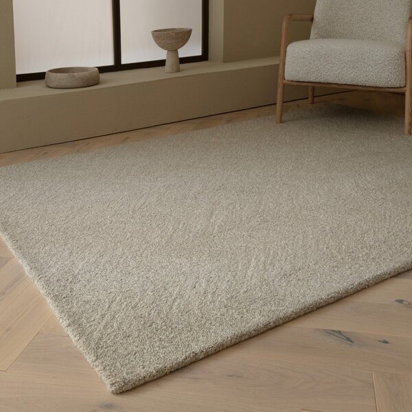 Кремав ръчно изработен килим със смес от вълна 120x170 cm Theodore Chevron – Asiatic Carpets