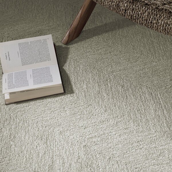Кремав ръчно изработен килим със смес от вълна 120x170 cm Theodore Chevron – Asiatic Carpets