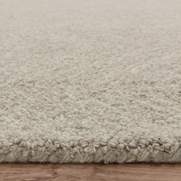 Кремав ръчно изработен килим със смес от вълна 120x170 cm Theodore Chevron – Asiatic Carpets