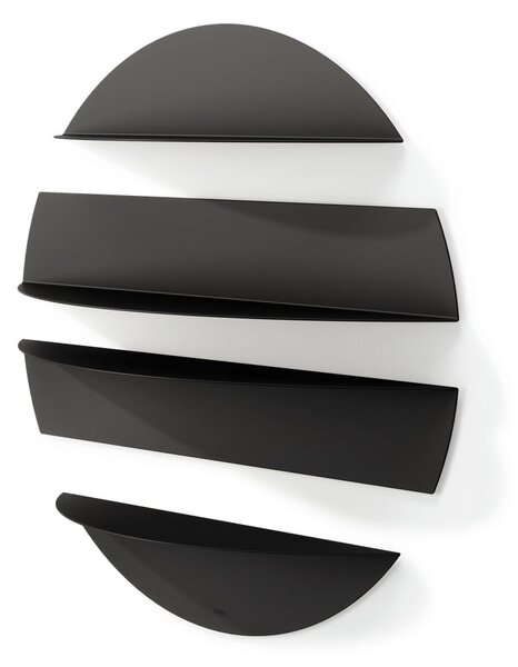 Черни метални рафтове в комплект от 4 броя 76 cm Solis - Umbra