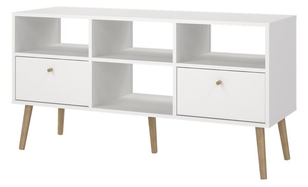 Бяла маса за телевизор 117x61 cm Bodo - Tvilum