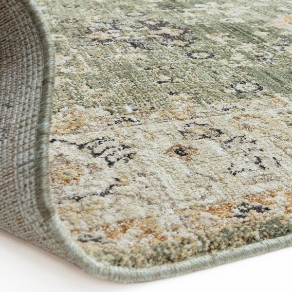 Зелена/бежова ръчно изработена пътека 67x240 cm Heriz Ornate – Asiatic Carpets