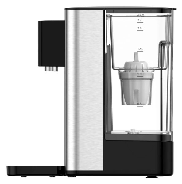 Диспенсър за филтриране и загряване на вода Philips ADD5906S/10, 2200W, 2.2 л, 5-38°C, Micro X-Clean Softening+, Инокс/черен