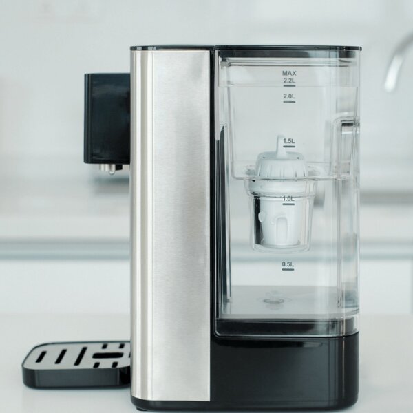 Диспенсър за филтриране и загряване на вода Philips ADD5906S/10, 2200W, 2.2 л, 5-38°C, Micro X-Clean Softening+, Инокс/черен