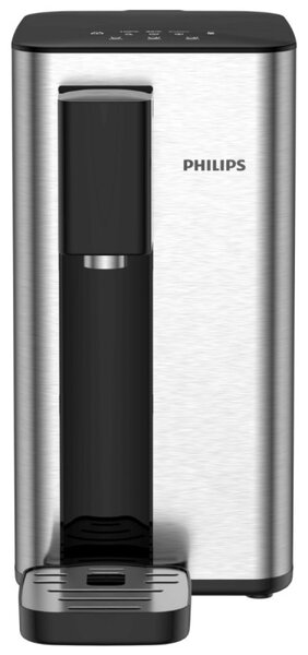 Диспенсър за филтриране и загряване на вода Philips ADD5906S/10, 2200W, 2.2 л, 5-38°C, Micro X-Clean Softening+, Инокс/черен