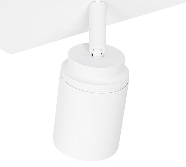 Интелигентен квадратен бял спот за баня с 3 светлини IP44 вкл. 3 Wifi GU10 50mm - Ducha