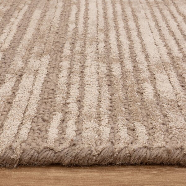 Бежов ръчно изработен килим със смес от вълна 120x170 cm Henley Sand – Asiatic Carpets