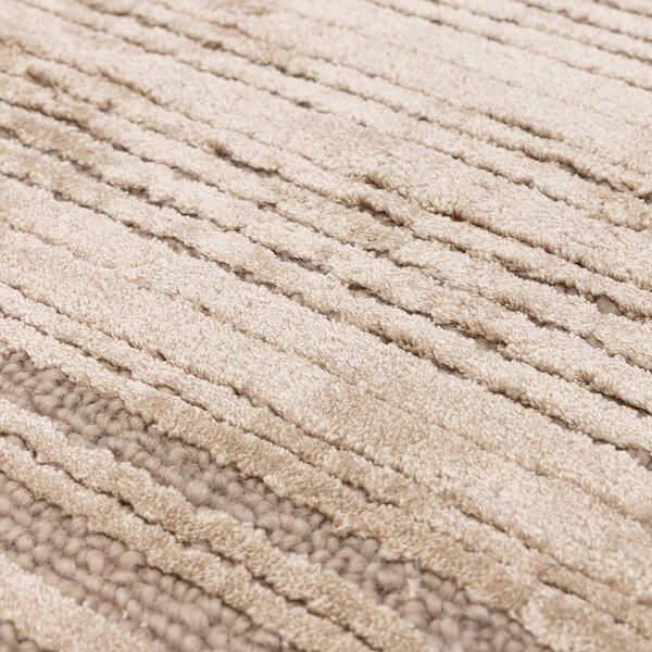 Бежов ръчно изработен килим със смес от вълна 120x170 cm Henley Sand – Asiatic Carpets
