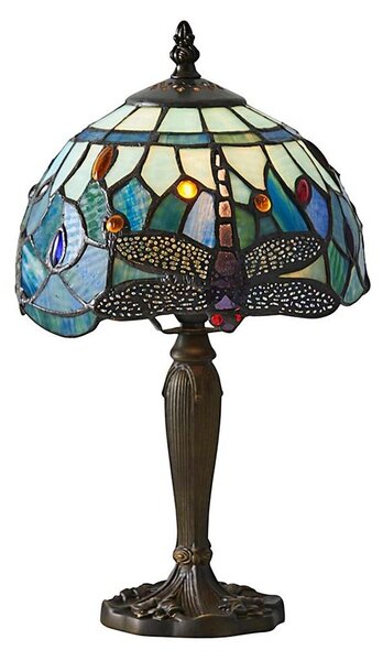 Endon 64088 - Настолна лампа Tiffany DRAGONFLY 1xE14/40W/230V Ø 20 см