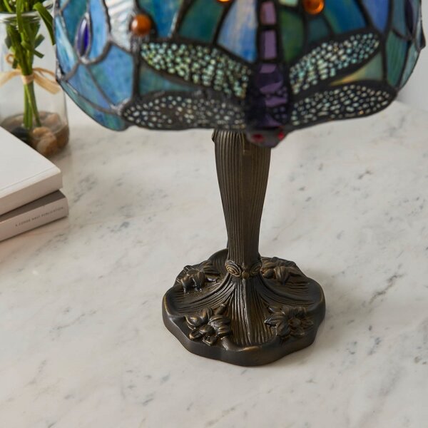 Endon 64088 - Настолна лампа Tiffany DRAGONFLY 1xE14/40W/230V Ø 20 см