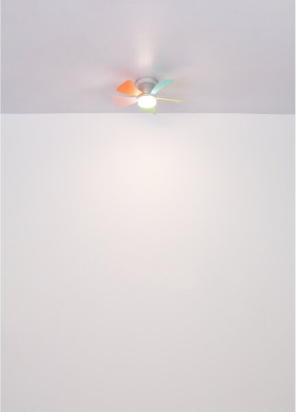 Globo 03609B - LED димируем таванен вентилатор HINES 10W/230V 3000-6500K +ДУ