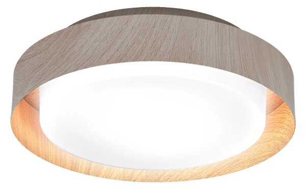 Osram - таванен плафон ORBIS MADRID 2xE27/10W/230V, Ø 29 см, дървесен декор