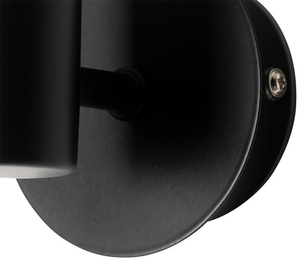 Модерна стенна лампа черна IP44 - Cederic Up