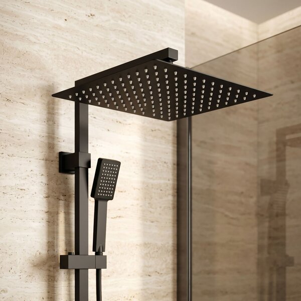 Квадратен душ пита REA JS-P015B 30cm Black