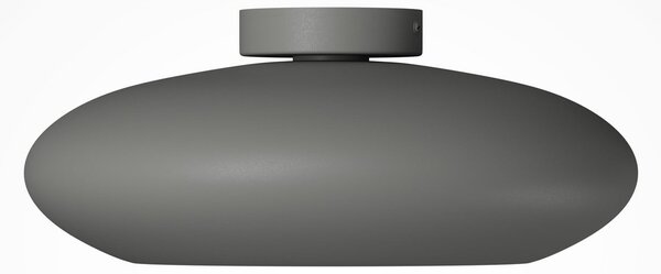 Maytoni LED таванна лампа Aros, тъмно сива, Ø 40 см, метал, 3000 K, Сив, Дневна/трапезария, Алуминий