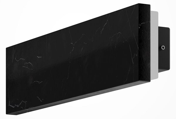 Maytoni LED стенна лампа BASIC TEXTURE, черна, ширина 30 см, мрамор, CCT, Черен, Дневна/трапезария, Мрамор, Модерен
