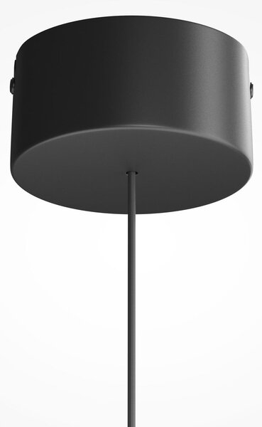 Maytoni LED висяща лампа FLOAT, сиво/черно, Ø 20 см, стъкло/метал, Затъмняване, Сив, Дневна/трапезария, Стъкло, Модерен
