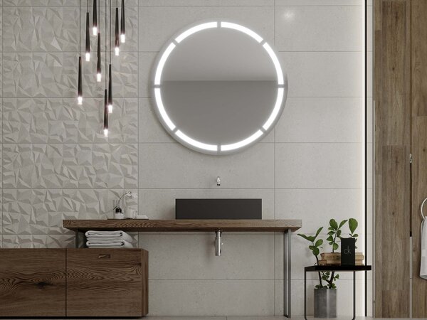 Кръгло огледало с LED осветление C2 premium