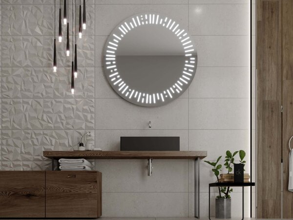 Кръгло огледало с LED осветление C6 premium