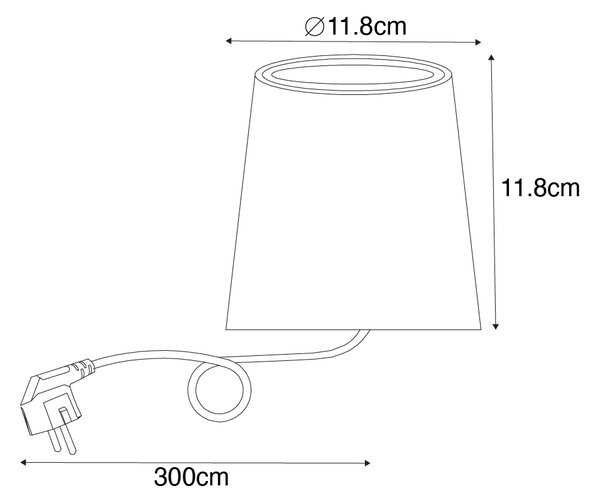 Модерен градински прожектор черен кръгъл IP65 - Lennard