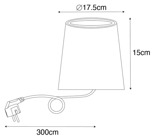 Модерен градински прожектор черен кръгъл IP65 AR111 - Lennard