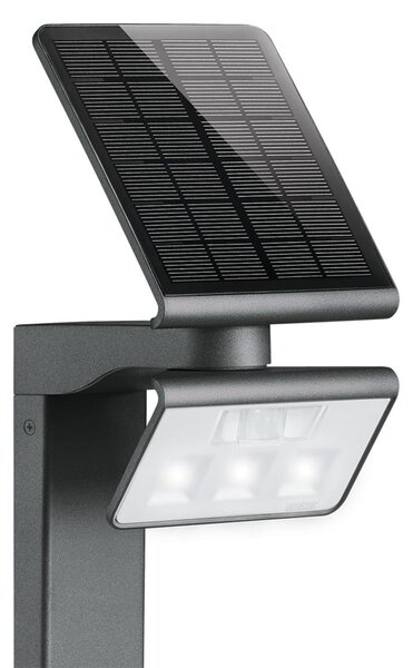 STEINEL XSolar Professional LED сензорна светлина за пътека, Черен, Пластмаса, Модерен, Соларно осветление