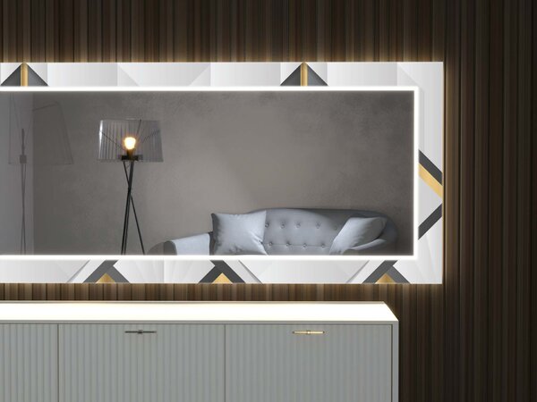 LED огледало с декорация D20