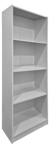 Книжна лавица, Kendy, бяла, 30x60x167 см