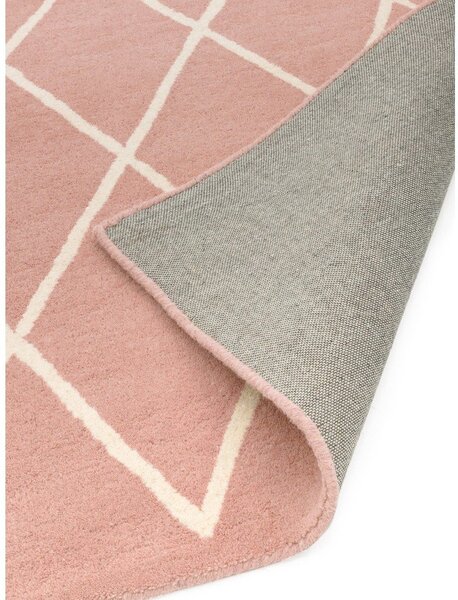 Розов ръчно изработен вълнен килим 120x170 cm Albany – Asiatic Carpets